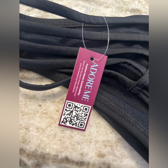 Elle Black Two Piece Contour Bikini, L, Adore Me - Picture 7 of 12